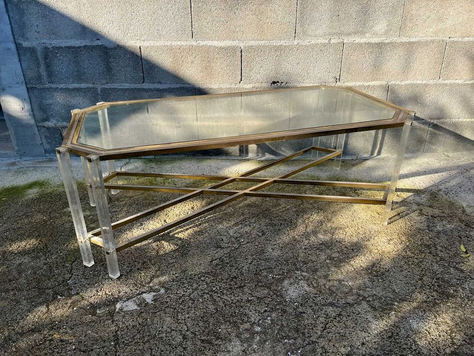 Mesa de Vidro Elegante (120 cm de tampo)