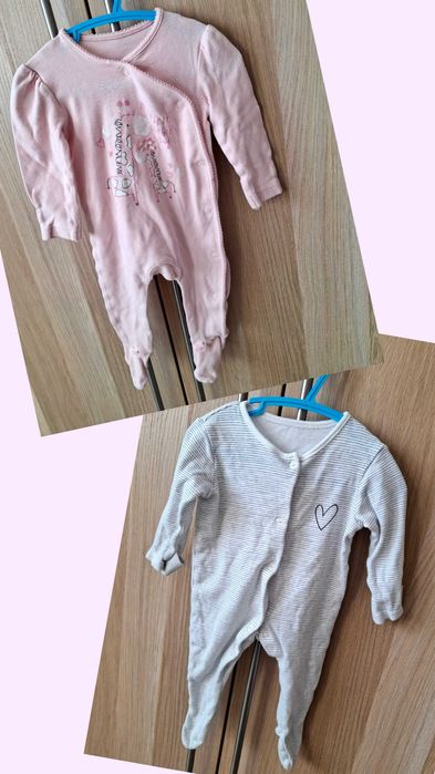 Zestaw pajacyków niemowlęcych 62 - 68