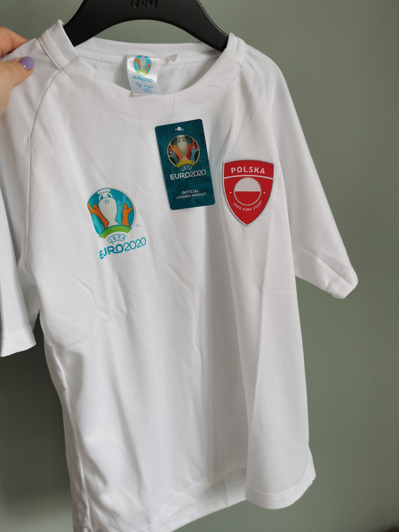 UEFA /Polska /bluzka piłkarska /kibic /t shirt do pilki nożnej/146/152