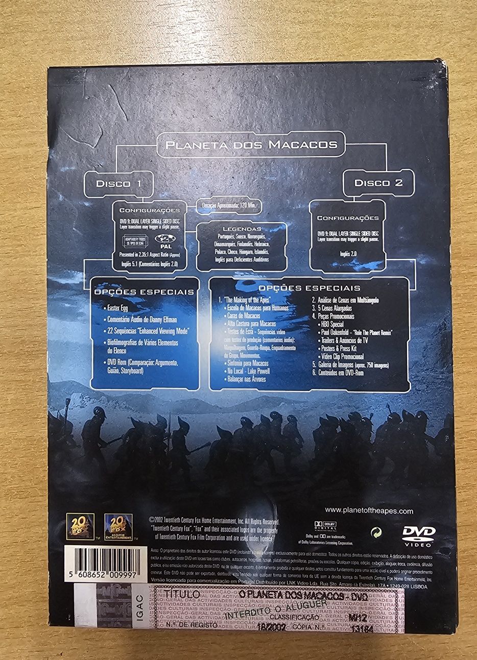 DVD Planeta dos Macacos