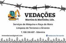 VEDAÇÕES, LIMPEZA TERRENOS, SERVIÇOS DE MÁQUINA - ALENTEJO E ALGARVE