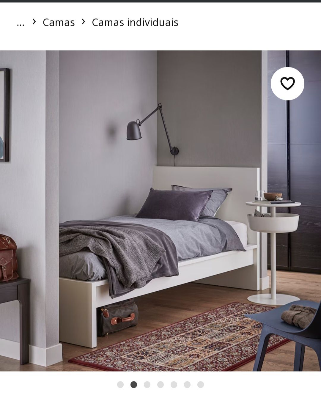 Cama de solteiro MALM IKEA