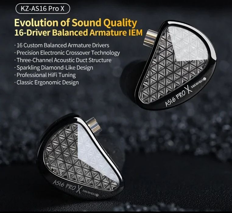 In-Ears kz-Zas  / kz-Zar / kz-AS16 Pro X