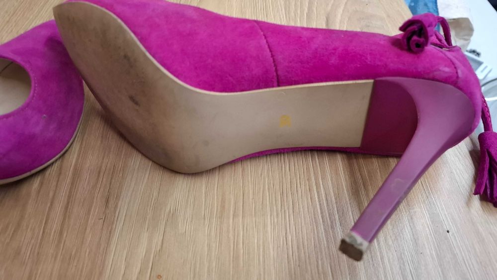 Piękne szpilki fuksja 39 rozmiar róż