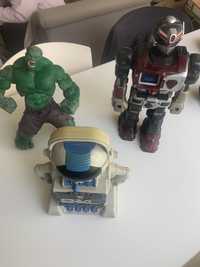 Bonecos conjunto robots e hulk