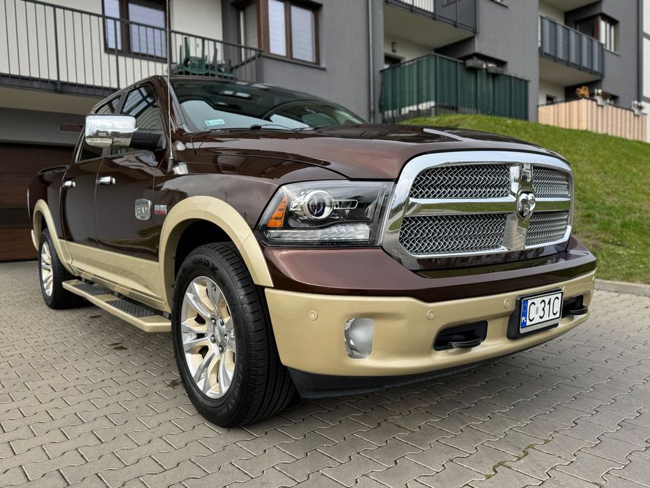 RAM 1500 RAM 1500 Laramie Longhorn Western Brown/White Gold Clear Coat 5.7+LPG