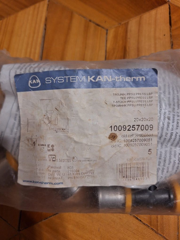 Kolano zaciskowe, Trójnik redukcyjny, łącznik redukcyjny