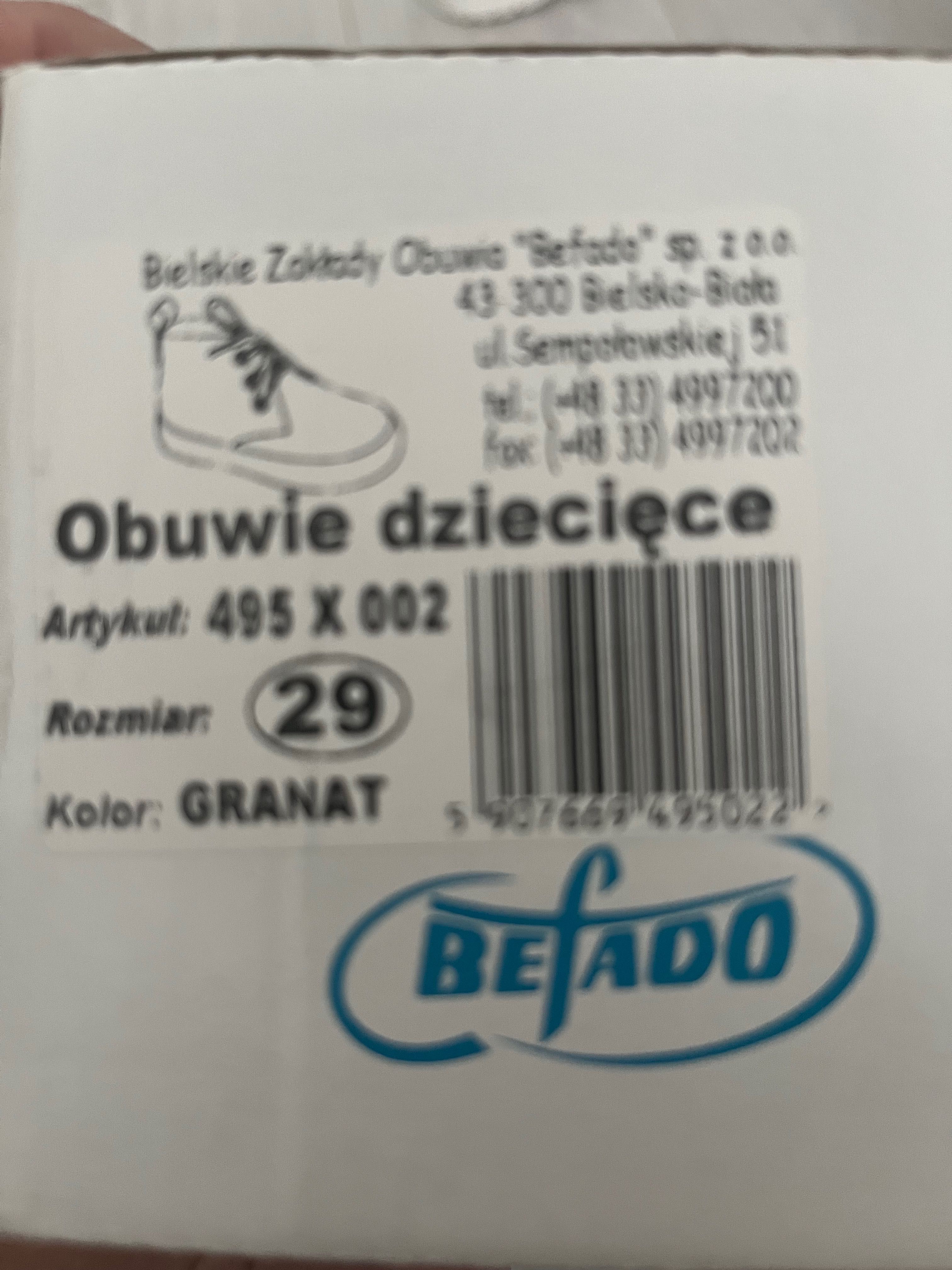 Buty dziecięce marki Befado