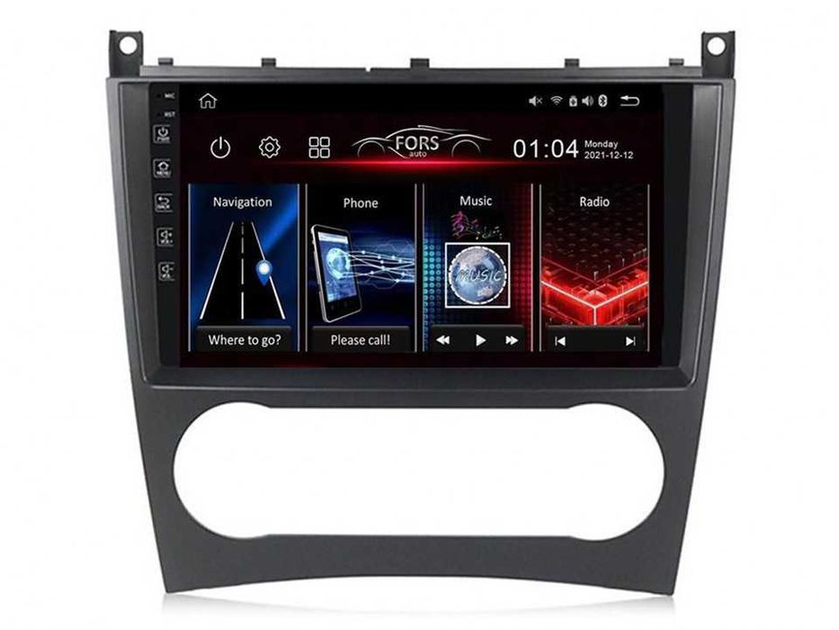 Radio samochodowe Android Benz C-Class (W203)GLK-Class (C209) (9")