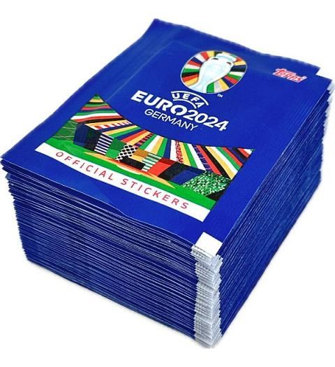 Topps Euro 2024 пакетики поштучно, наклейки (не Panini)