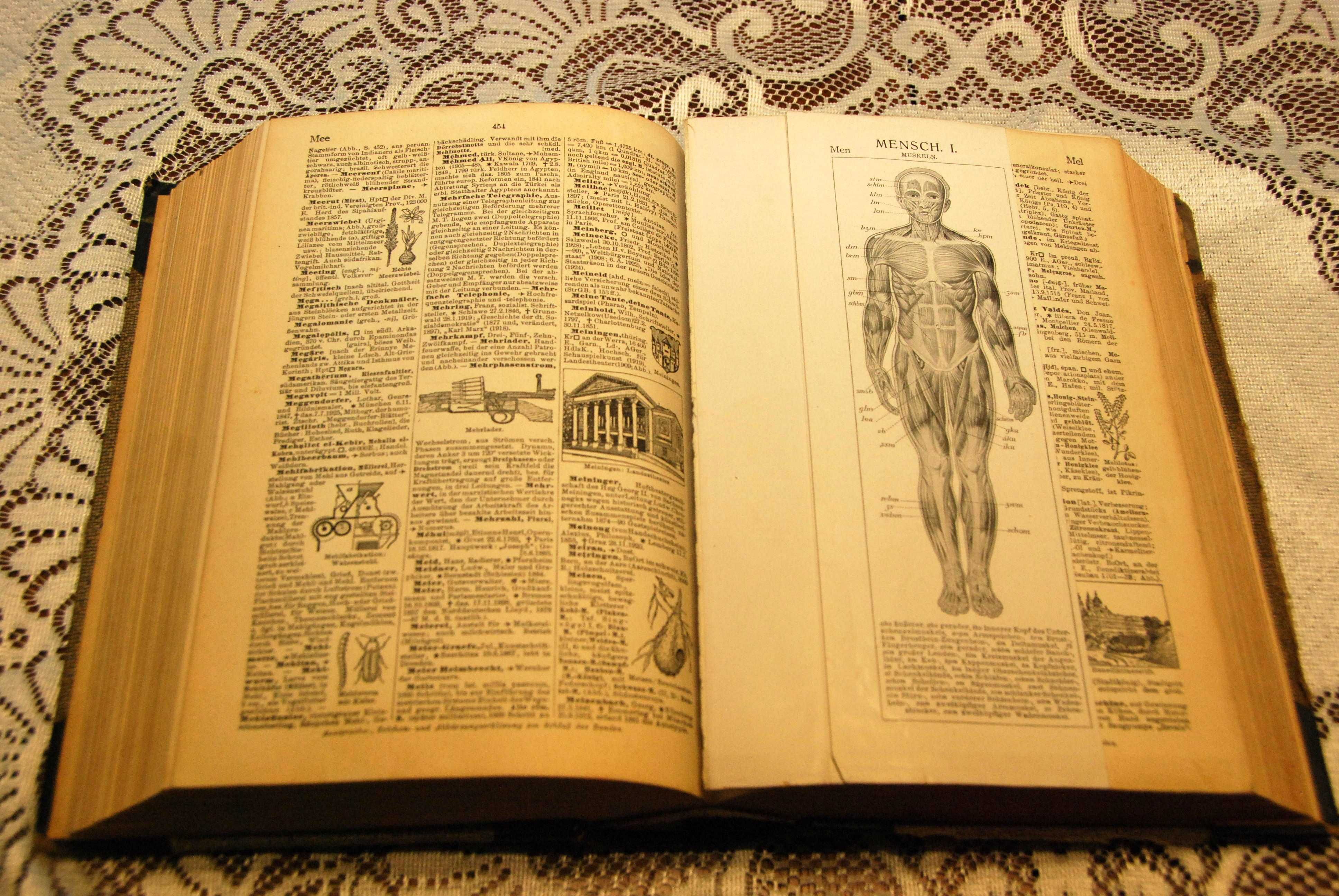 Der kleine Brockhaus 1929 Leipzig j.niemiecki Leksykon Encyklopedia