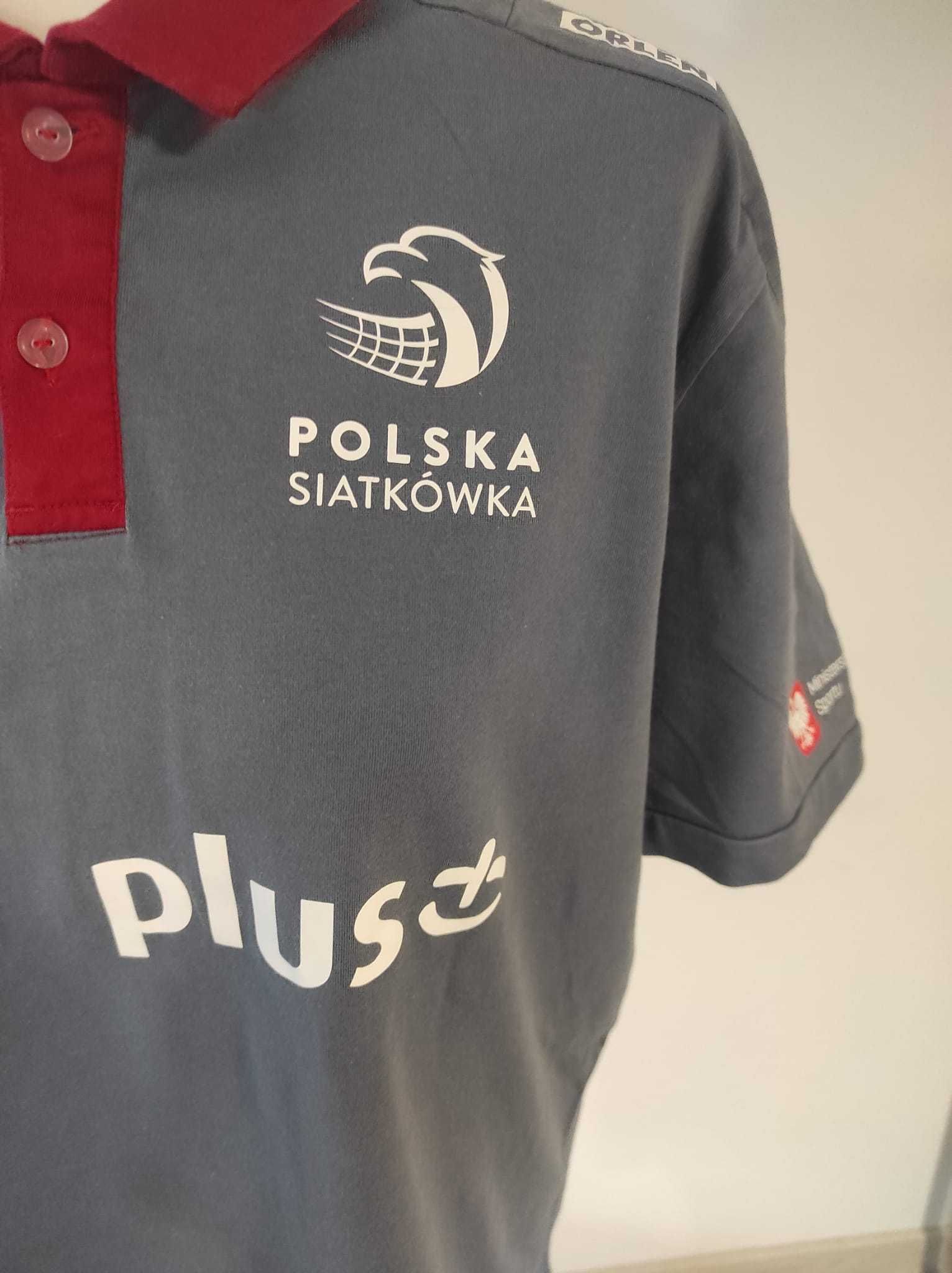 Koszulka Polo, Adidas, reprezentacja Polski, siatkówka, jak nowa