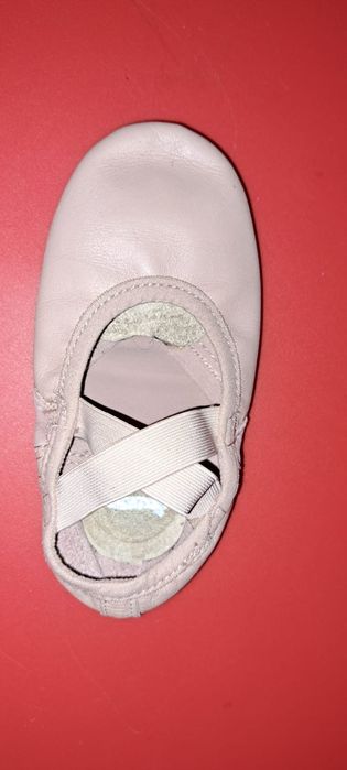 Calçado Ballet Meia-ponta em Couro Sola dividida -tam. 26(16cm)