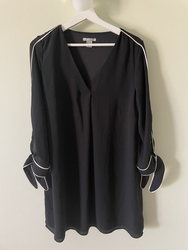 Czarna sukienka h&m zwiewna 42 XL