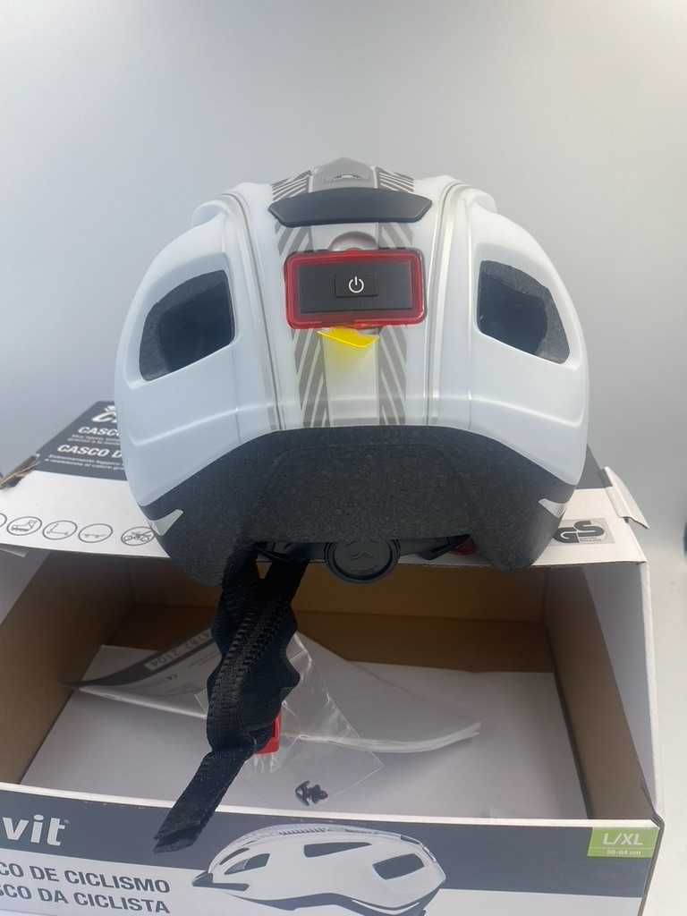 Nowy Kask Rowerowy Crivit LED r. L/XL (59-64cm)