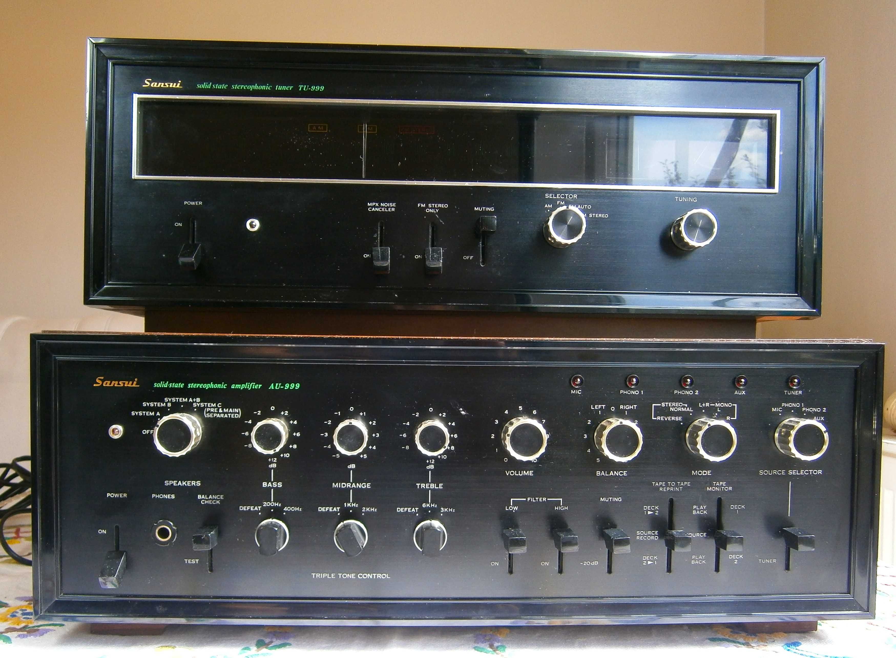 sansui au 999 + tu 999