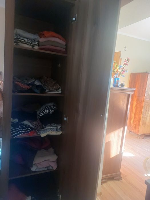 Sypialnia, Łóżko, Komoda, szafa, 2x szafka nocna
