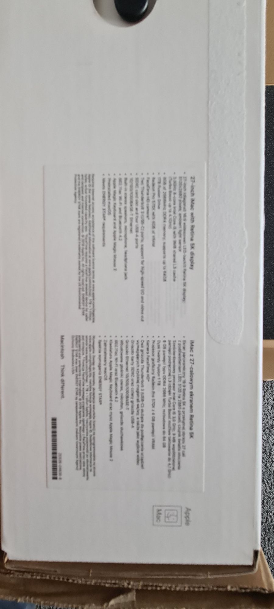 Do sprzedania IMac 27" 2019r.