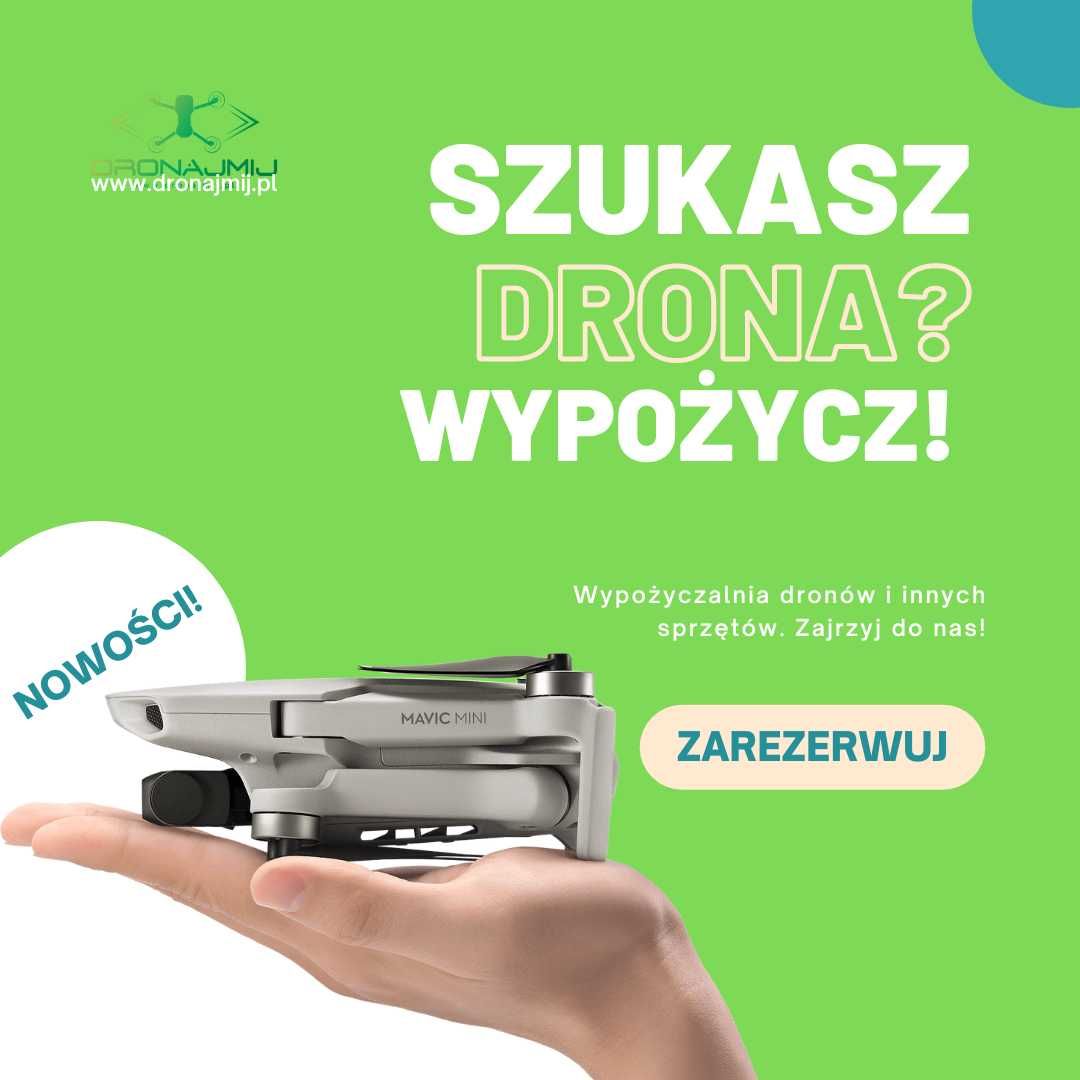 Wypożyczalnia dronów, Wynajem drona DJI, FPV, dron z termowizją i inne