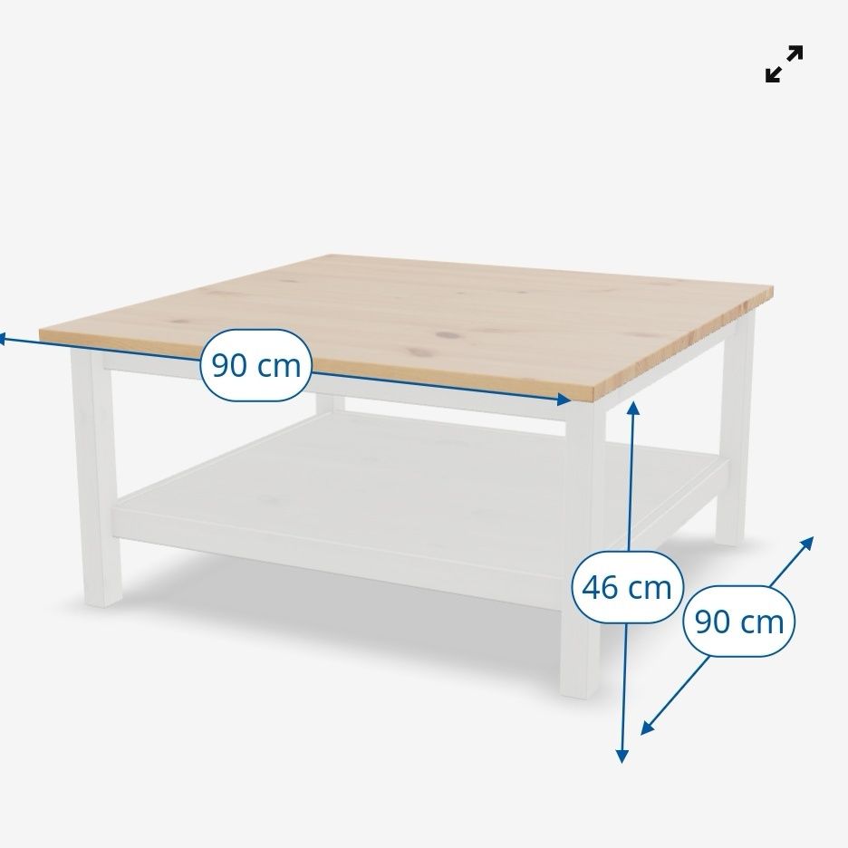 Mesa de centro IKEA modelo Hemnes