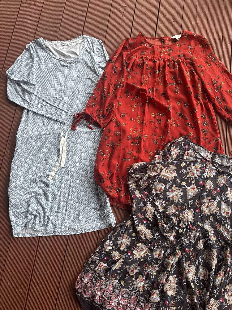 4 sukienki zara diverse apricot s
