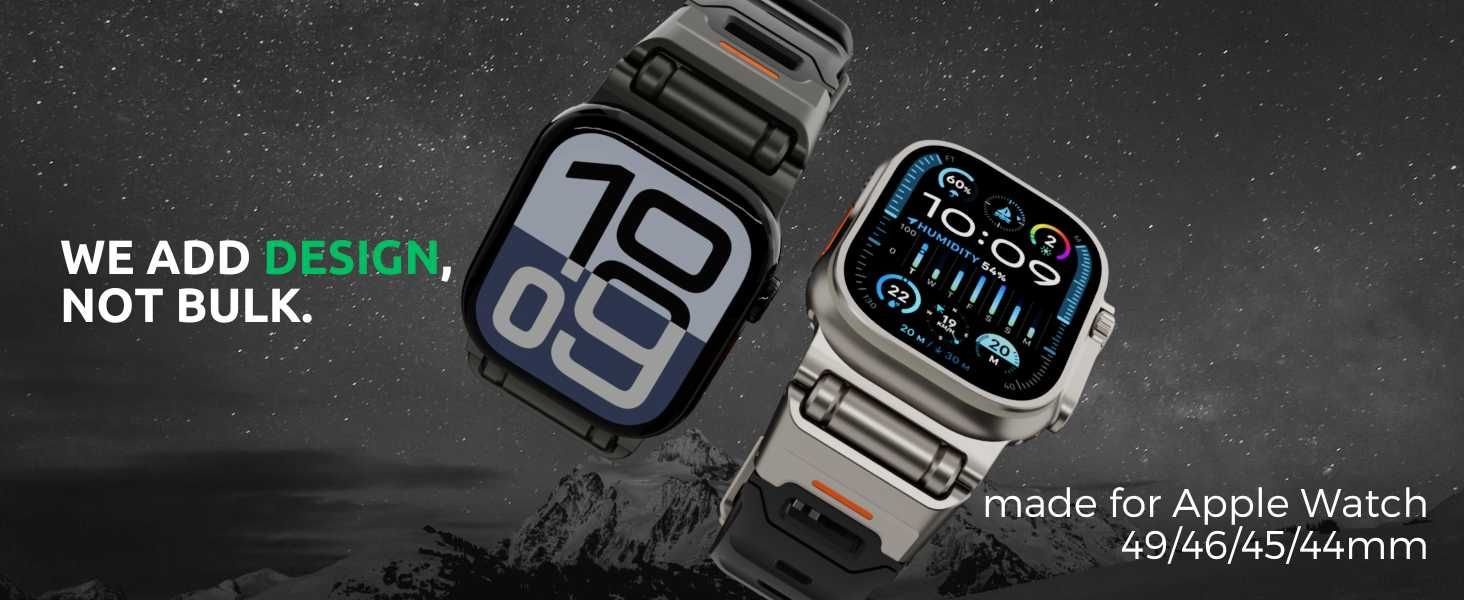 Ремешок elkson Fusion Rugged Durable для Apple Watch Ultra 49/45/44/42