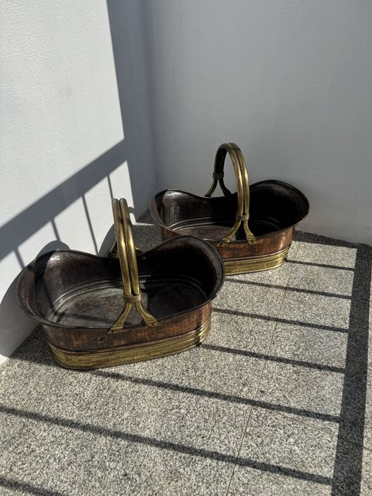 Conjunto vasos cobre
