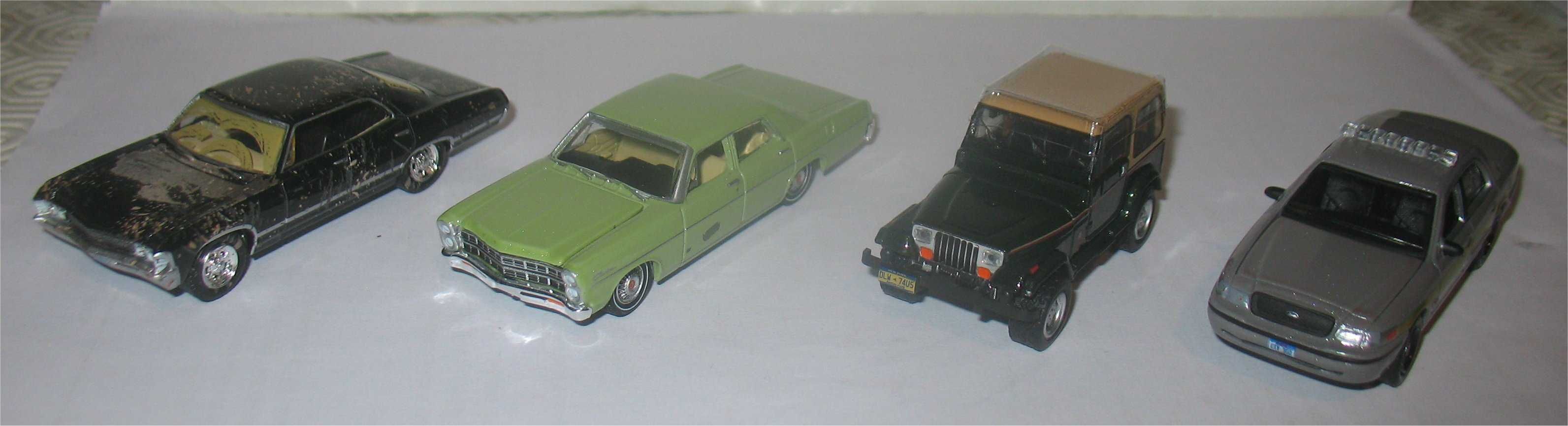 Greenlight - Supernatural - Four-Car Collector's Set - Limited Edition
