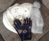 Zestaw zimowy: szalik, czapka i rękawiczki