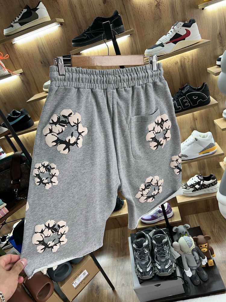 Шорти Denim Tears Ss25 Grey / Beige Logo