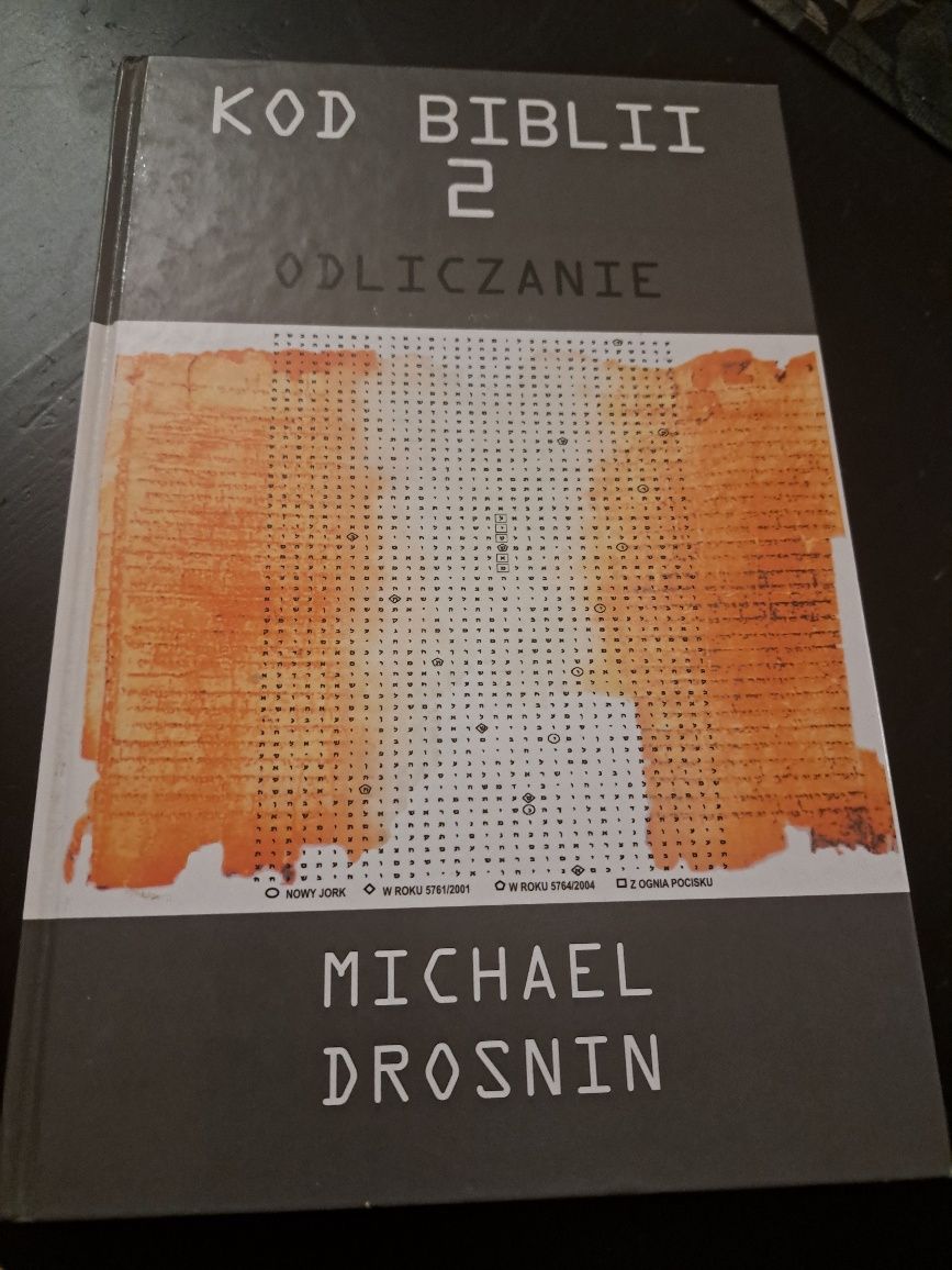 Jak nowa ksiazka Kod biblii 2 Drosnin