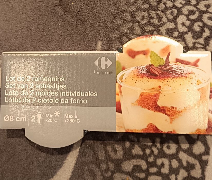 Zestaw 2 naczyń do ramekinów CRF Home, szkło borokrzemianowe, 8 cm,