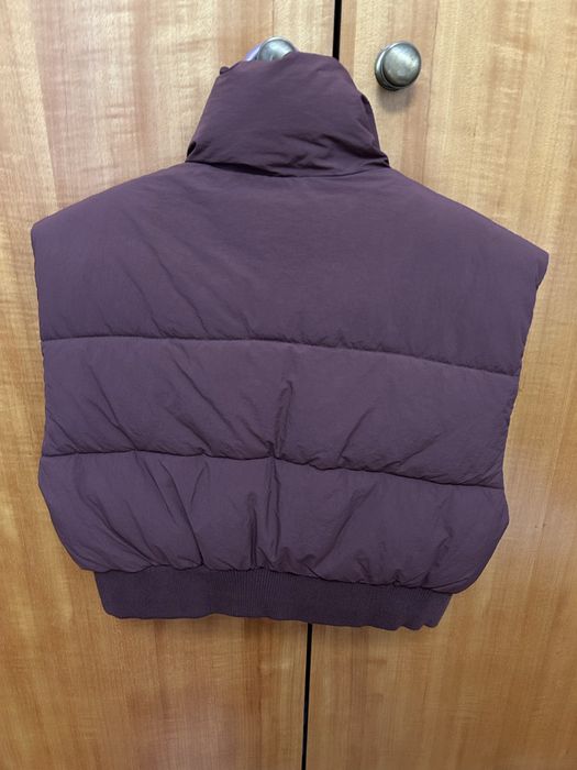 Gilet castanho Zara tamanho L