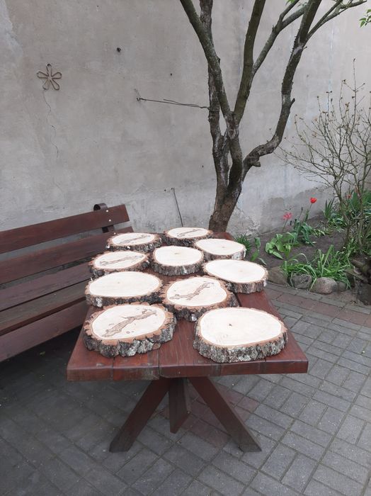 Plastry dębu,podstawki brzozowe i akacjowe