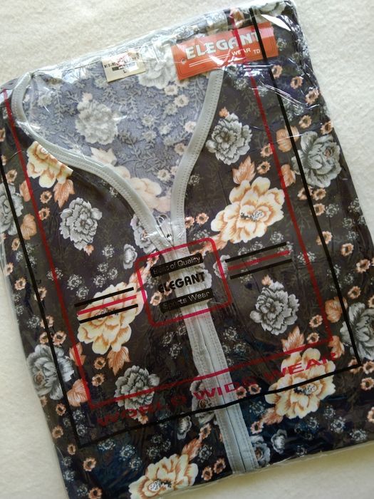 L 40 Koszula poporodowa piżama damska rozpinana cała na zamek podomka