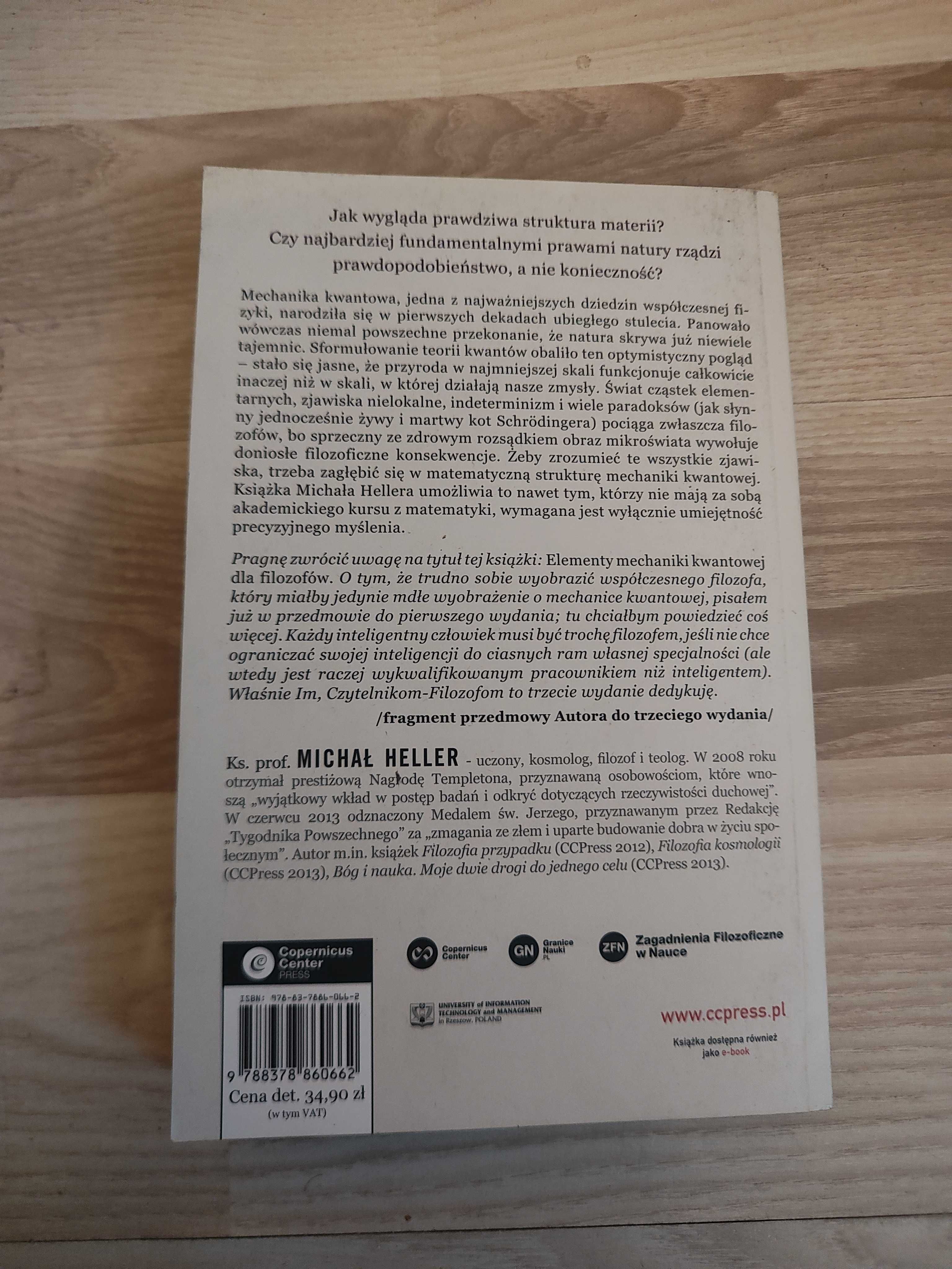 Elementy mechaniki kwantowej dla filozofów Michał Heller