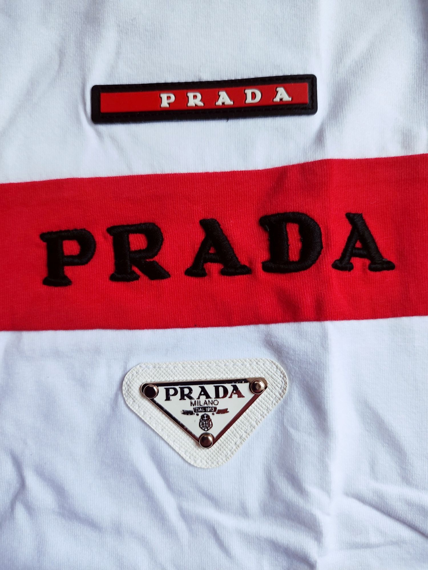 T-shirt damski Prada rozmiar L biała