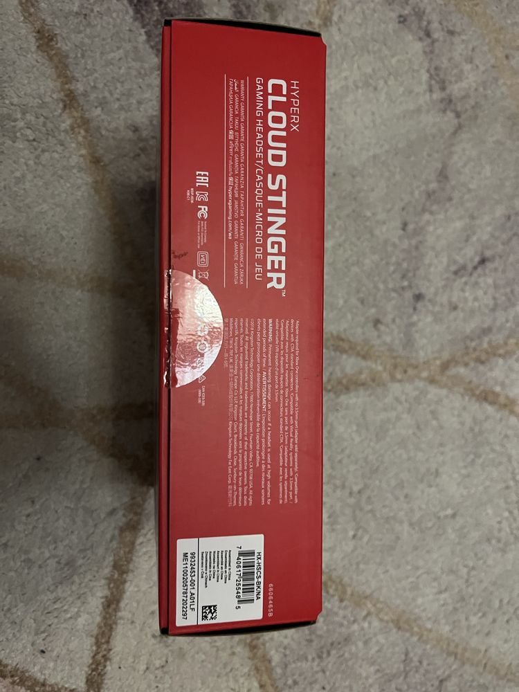 Hyperx Cloud Stinger Czarno-Czerwony
