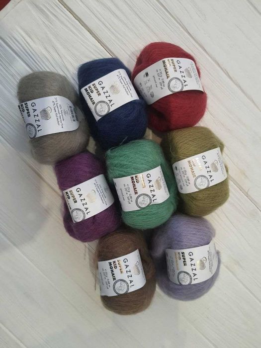 Пряжа Мохер GAZZAL Super Kid Mohair / ГАЗАЛ Супер Кід Мохер!