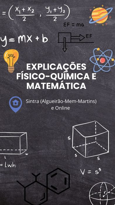 Explicações de matemática, física e química