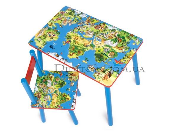 Дитячий столик Мапа світу, варіанти вид виробника