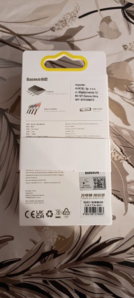 Kabel Baseus Rapid Series 4 w 1
