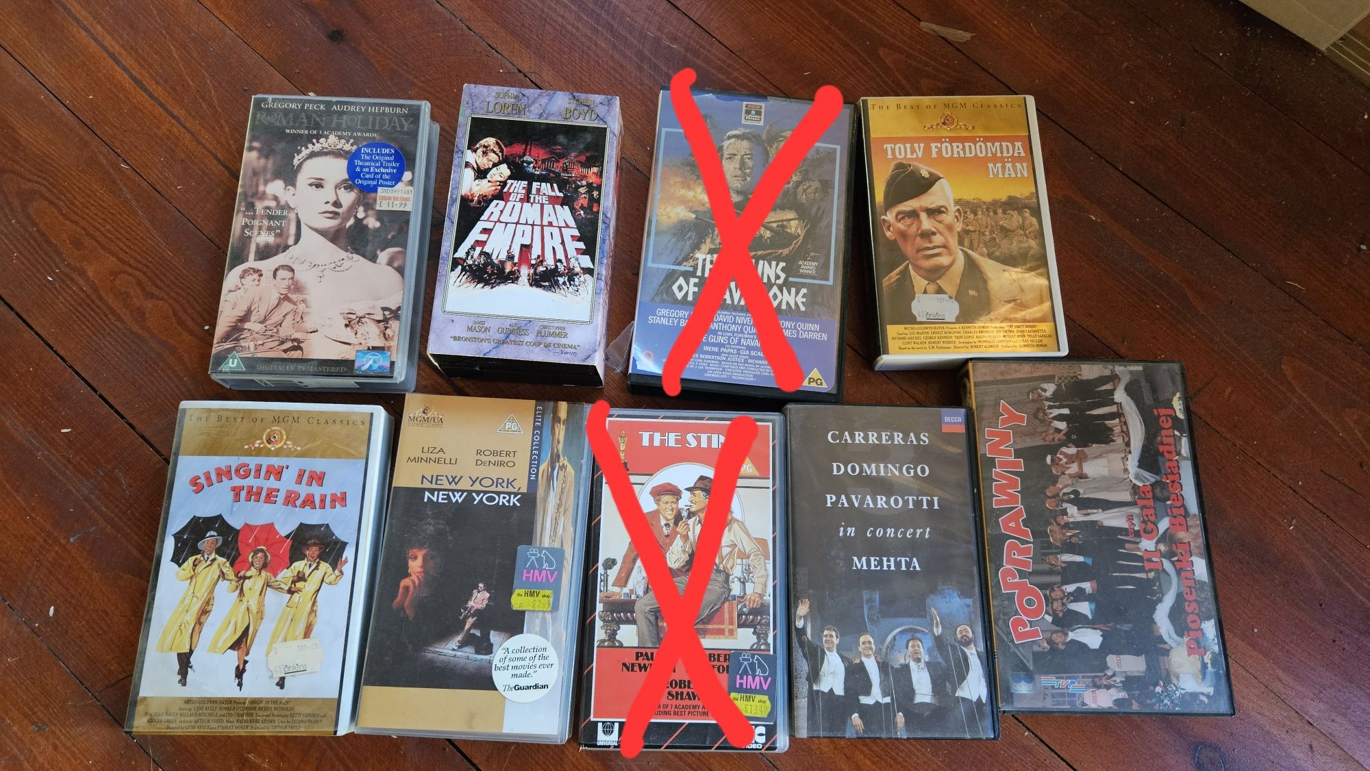 Kasety vhs zagraniczne wydania hity i klasyki oraz muzyczne