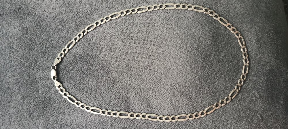 Srebrny męski łańcuszek próba 925 , 54 cm