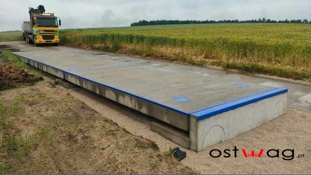 Nowa waga samochodowa betonowa OSTWAG 18mx3m 50/60T