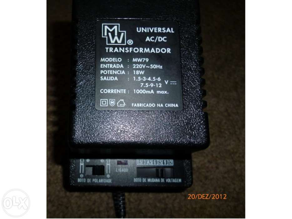 Transformador universal MW79 - regulável. (ou troco)