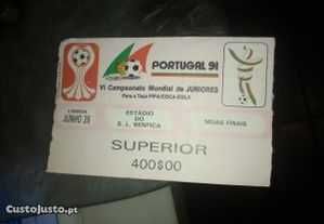 Conjunto de 3 Bilhetes de Futebol