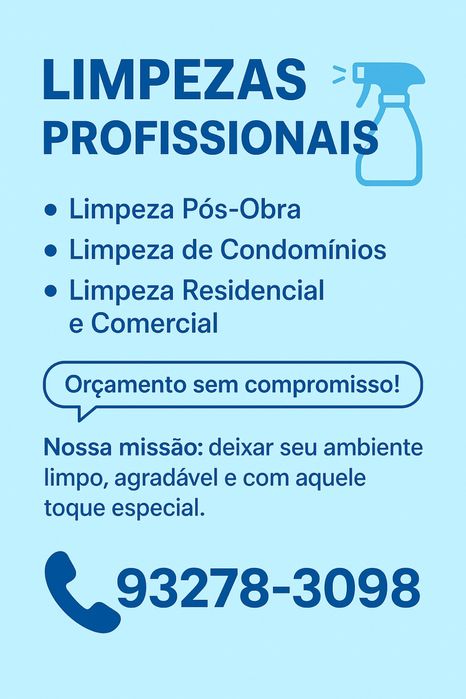 Limpezas domiciliar
