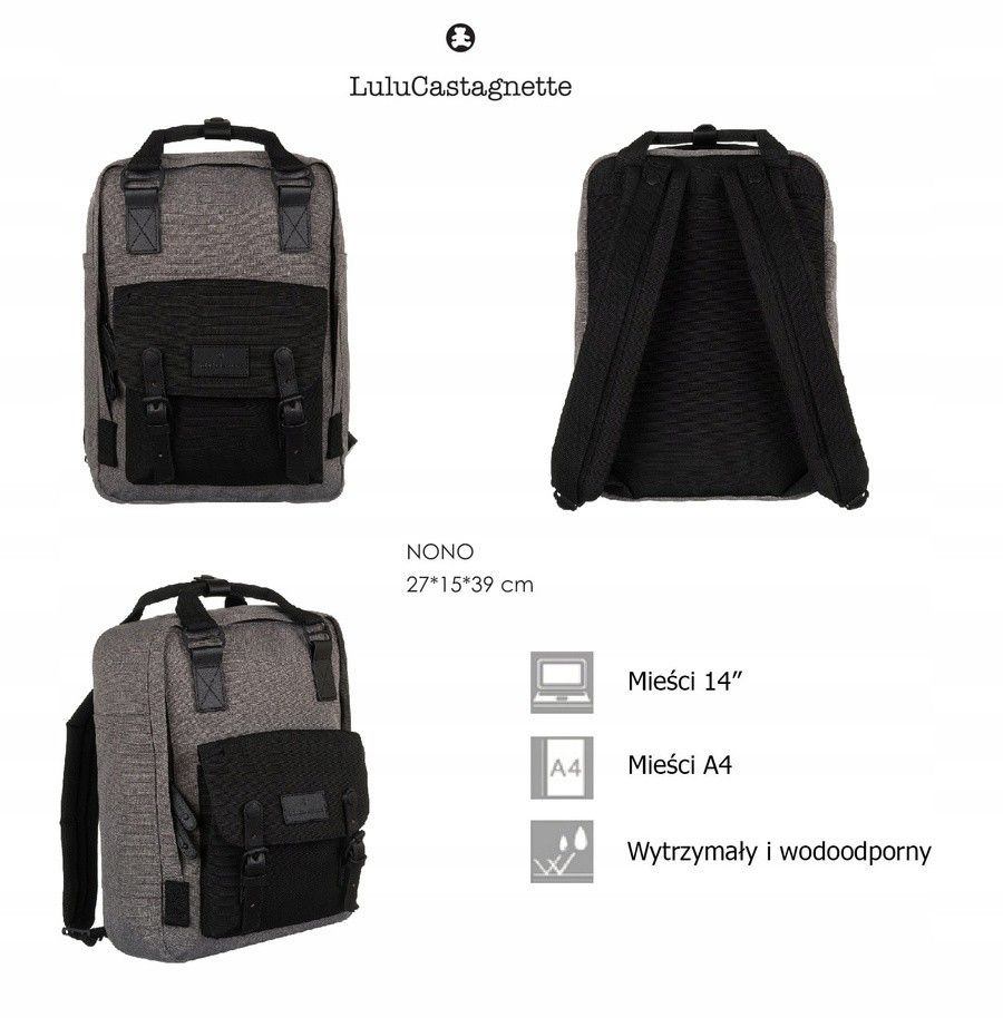 podróżny plecak damski z miejscem na laptopa - lulucastagnette
