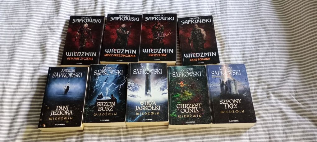 Andrzej Sapkowski Wiedźmin tomy 1-9